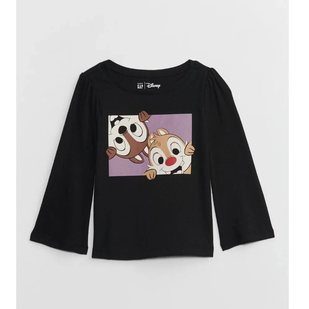 babyGap × Disney Chip 'n Dale Graphic Long Sleeve T-Shirt
